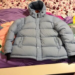 Aritzia superpuff size xl jacket dune blue